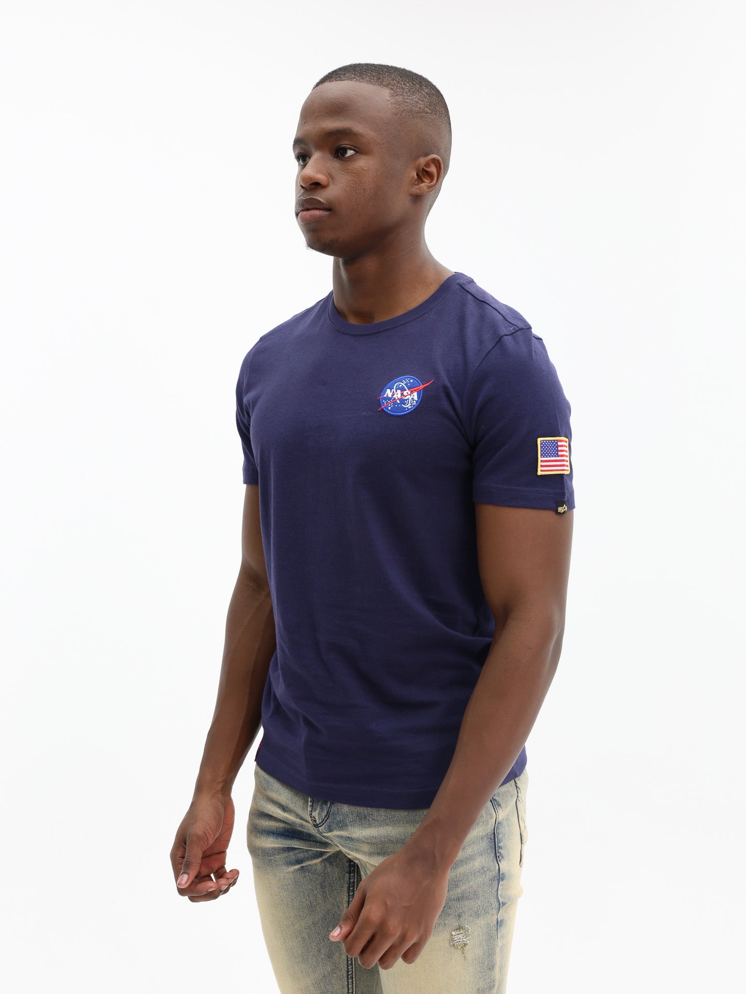 Alpha T-Shirt Nasa Apollo Navy